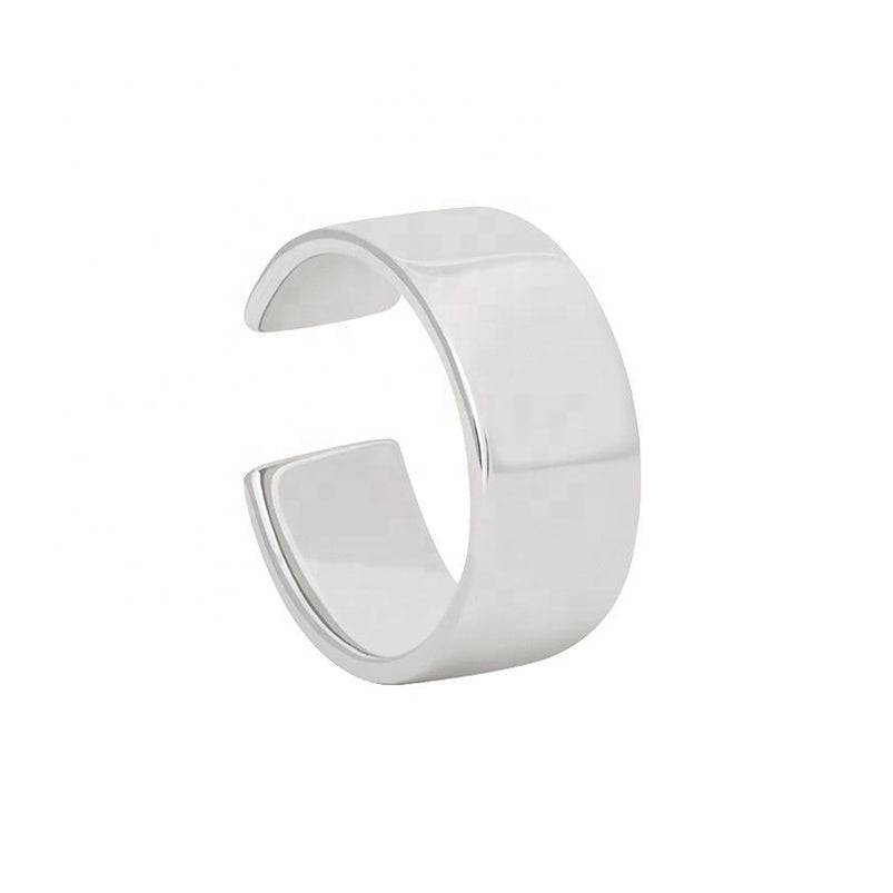 925 Sterling Silver Thick Band Fake Conch Ear Cuff Hoop 925 Sterling Silver Thick Band Fake Conch Ear Cuff Hoop