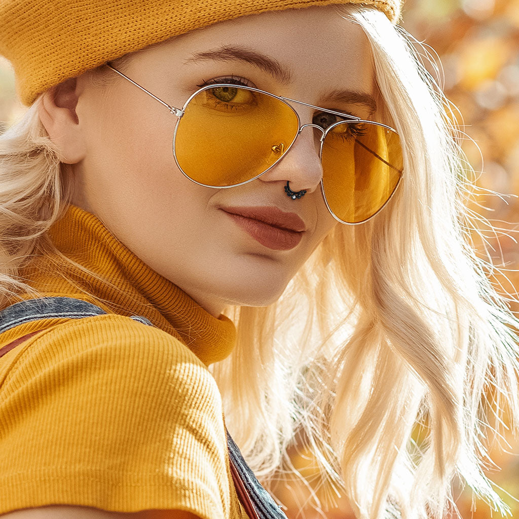 316L Surgical Steel 7 Bead White CZ Hinged Clicker Hoop